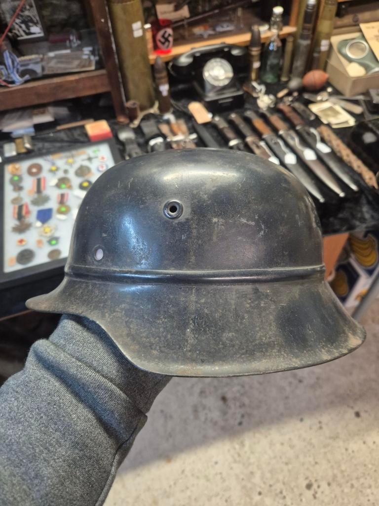 M42 Luftschutz helm., Verzamelen, Militaria | Tweede Wereldoorlog, Ophalen of Verzenden, Landmacht, Duitsland, Helm of Baret