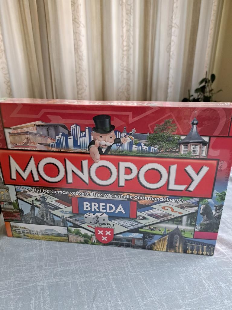 Monopoly Breda, Hobby en Vrije tijd, Gezelschapsspellen | Bordspellen, Ophalen of Verzenden, Nieuw