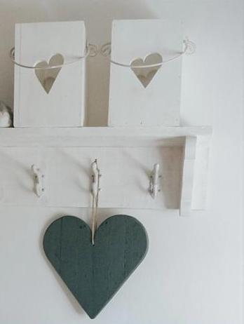 Twee decoratieve lantaarns met hartuitsparing, Ophalen of Verzenden, Gebruikt