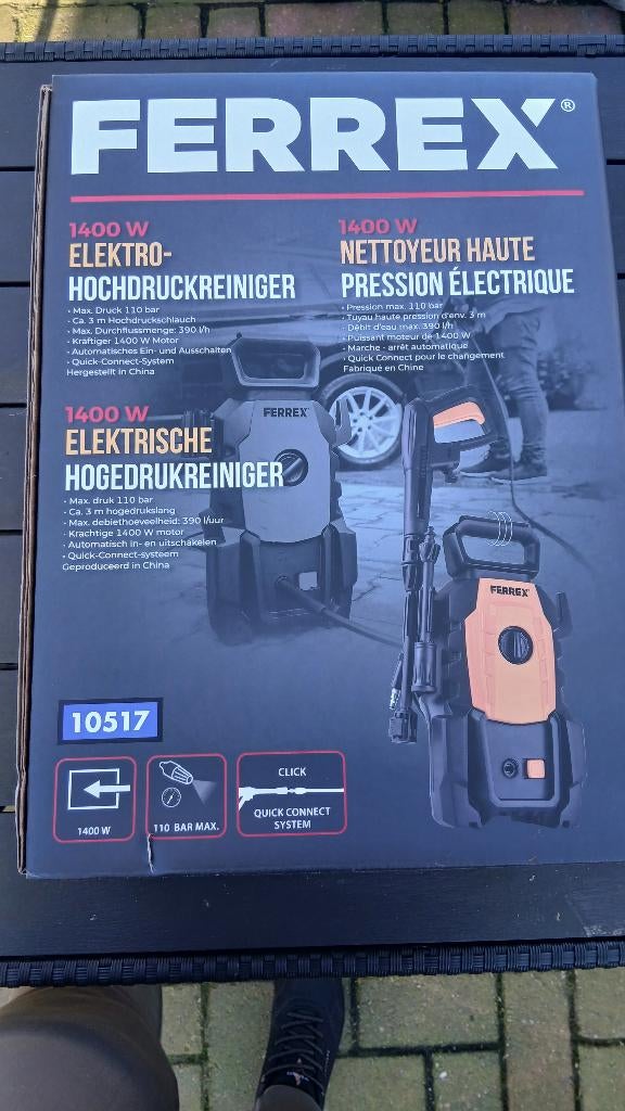 Hogedrukreiniger Ferrex €40, Tuin en Terras, Ophalen, Nieuw, Elektrisch, Ferrex