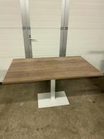 7 stuks horeca restaurant tafels 140x85 cm middenpoot wit, Ophalen