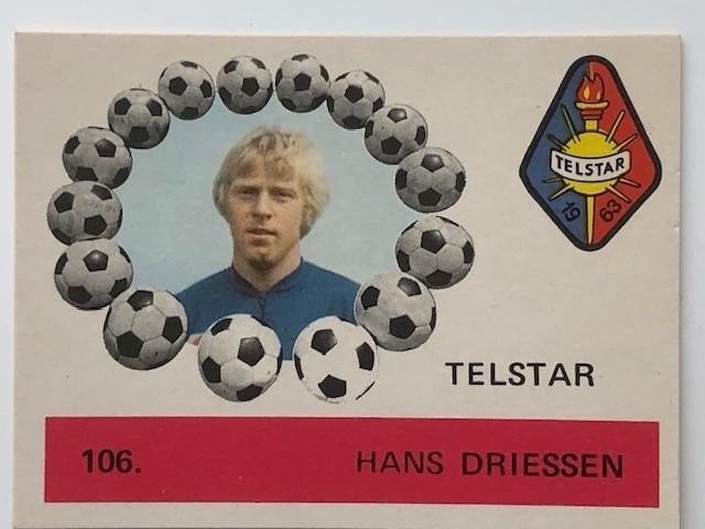 Telstar Voetbalplaatjes Fred Andre Monty Gum 1971, Verzamelen, Ophalen of Verzenden, Gebruikt, Overige binnenlandse clubs, Spelerskaart