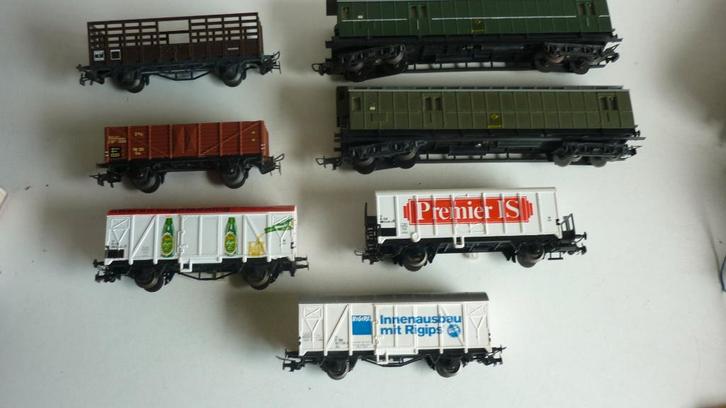 7 Liliput H0 wagons, Hobby en Vrije tijd, Modeltreinen | H0, Gebruikt, Wagon, Gelijkstroom, Liliput, Ophalen of Verzenden