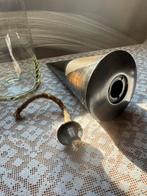 Metalen fakkel in glazen pot roestkleur met lont, Ophalen of Verzenden, Zo goed als nieuw
