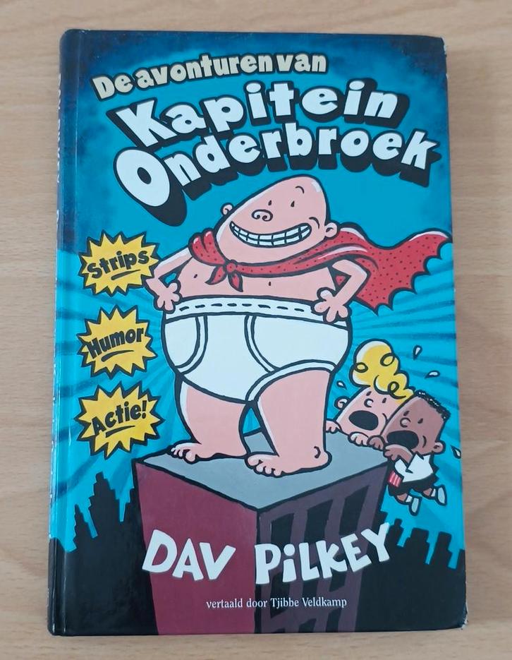 Kapitein Onderbroek boek - Dav Pilkey, Boeken, Kinderboeken | Jeugd | onder 10 jaar, Zo goed als nieuw, Fictie algemeen, Ophalen