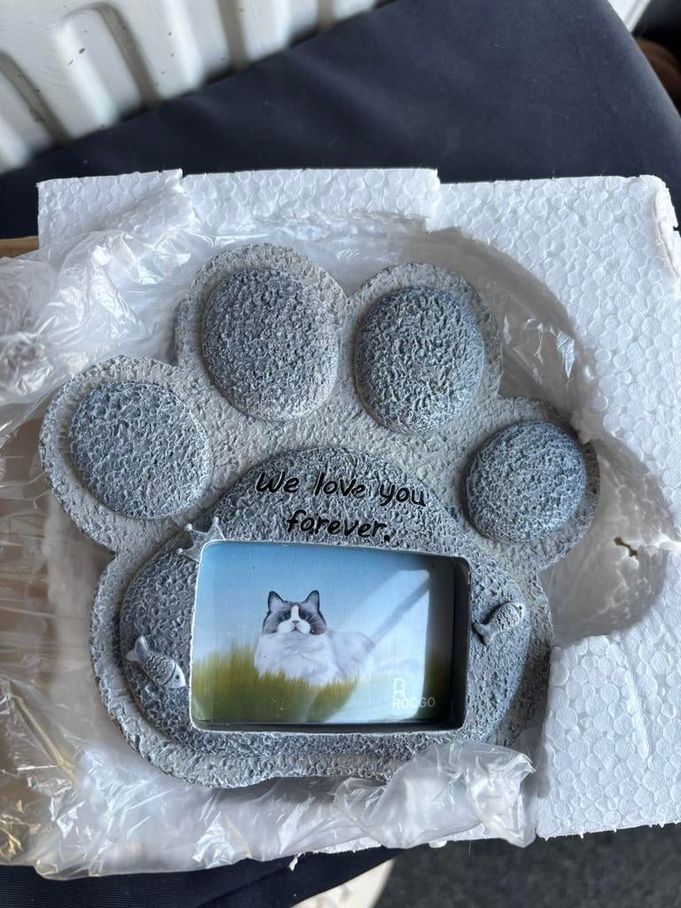 Gedenksteen poes, Ophalen of Verzenden, Zo goed als nieuw