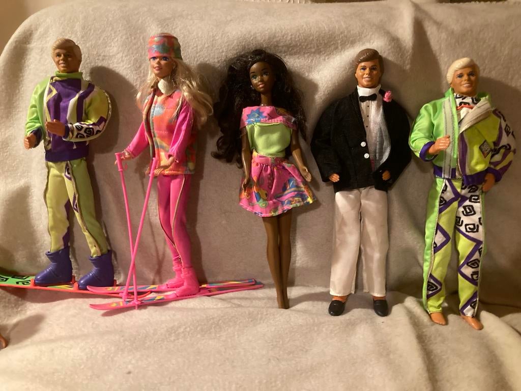 Vintage Barbie en Ken poppen - Mattel collectie, Ophalen of Verzenden, Gebruikt