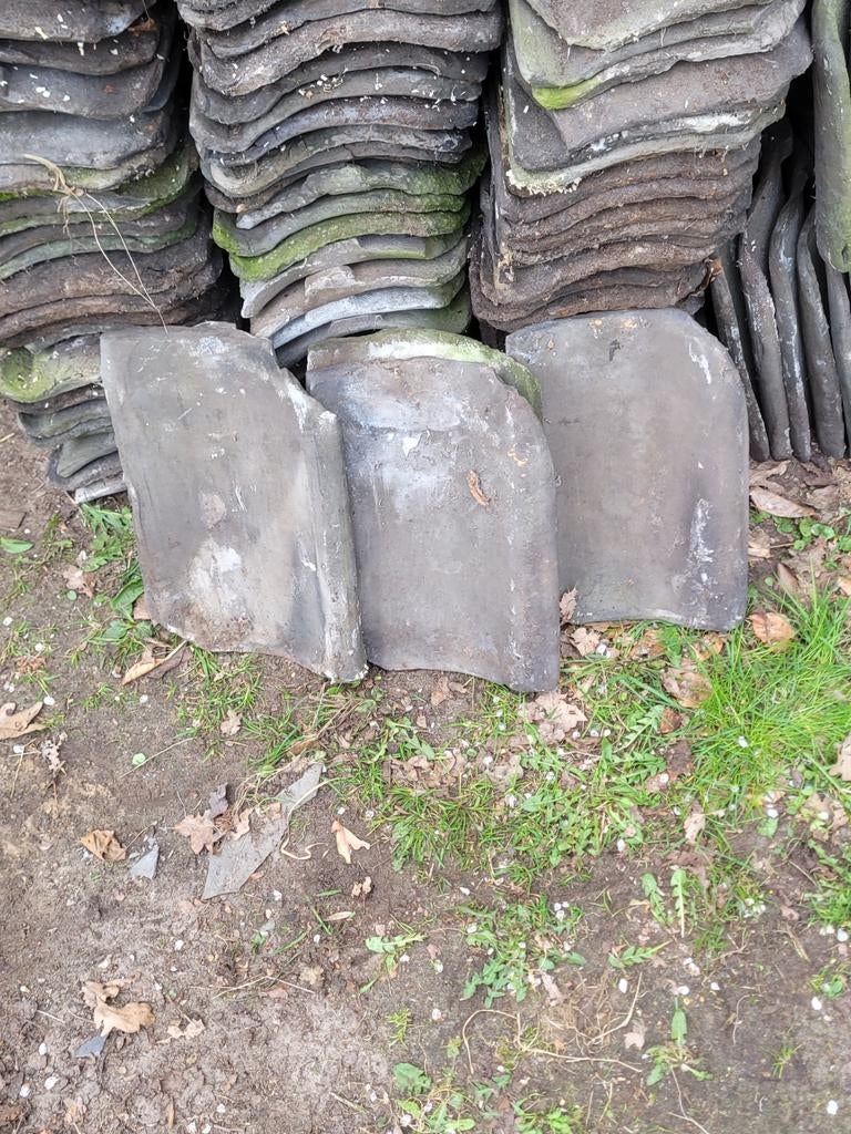 Oud Hollandse dakpannen grijs ongeveer 270 stuks, Ophalen, Gebruikt, Steen of Klei, 15 m² of meer