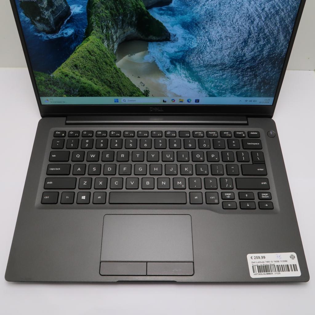 Dell Latitude 7400 i5/ 16GB/ 512GB/ Touch | In Prima Staat, Niet ingevuld, Zo goed als nieuw, Niet ingevuld, Niet ingevuld