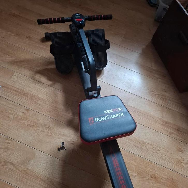 Kendox Row Shaper en Buiktrainer, Sport en Fitness, Fitnessapparatuur, Gebruikt, Roeitrainer, Armen, Benen, Buik, Rug, Metaal