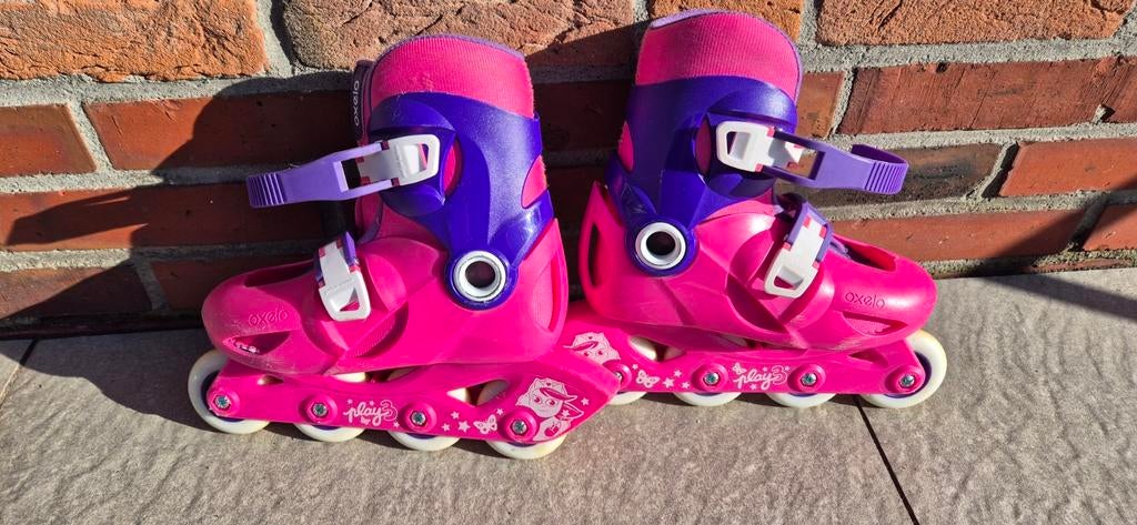 Roze Oxelo Play 3 inline skates - verstelbaar, Ophalen of Verzenden, Verstelbaar, Gebruikt, Kinderen
