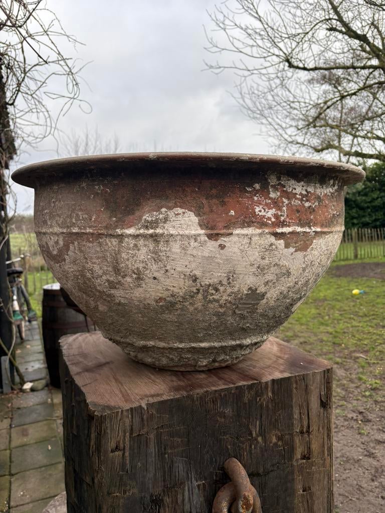 Prachtige oude vaas uit Indonesië, Tuin en Terras, Tuinvazen, Ophalen, Gebruikt, Nvt, Nvt