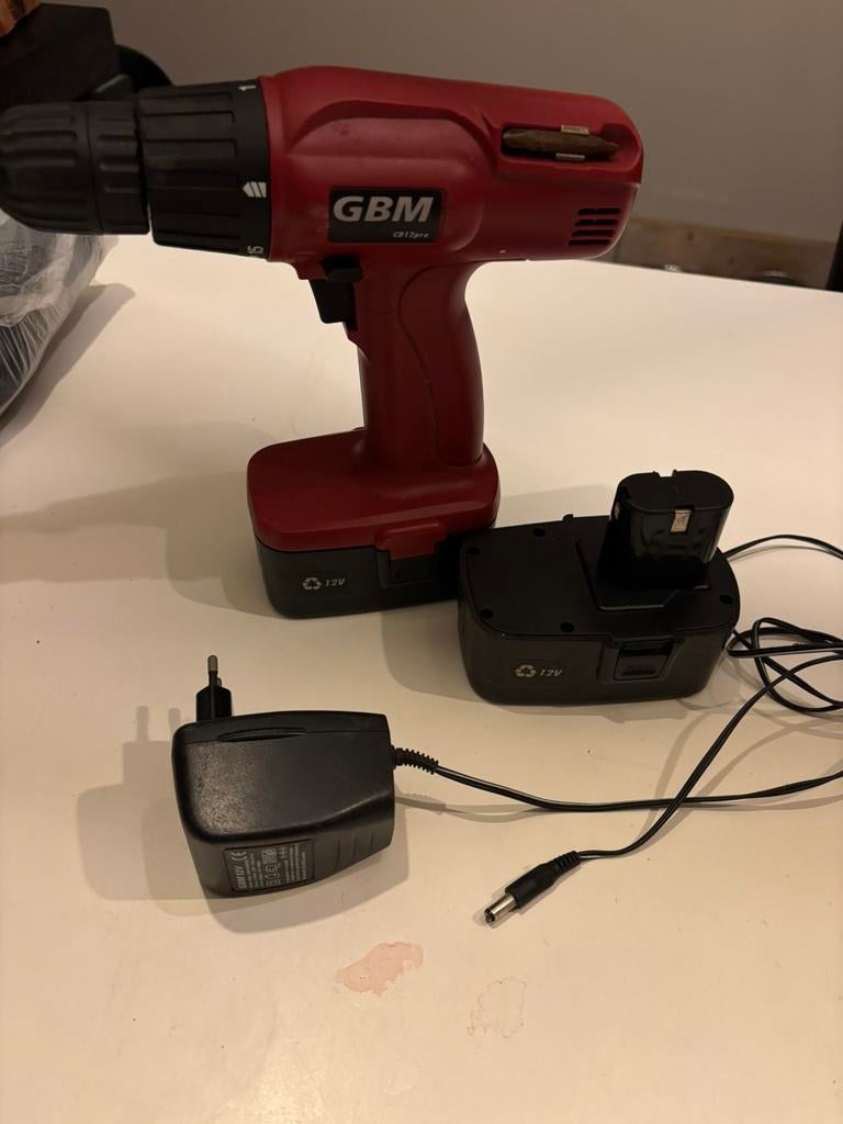 Gbm accuboormachine zonder oplader, Ophalen of Verzenden, Zo goed als nieuw, Boor- en Schroefmachine
