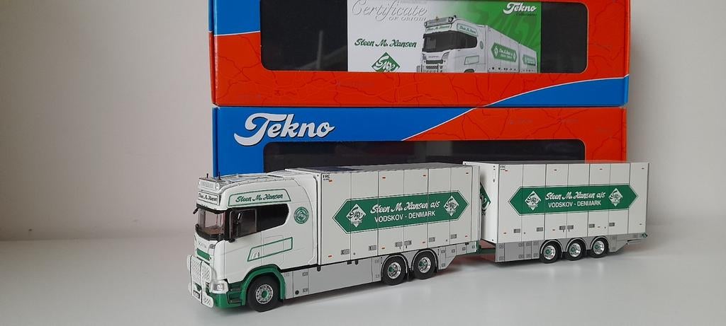 Tekno Scania NextGen Longline Steen Hansen, Ophalen of Verzenden, Nieuw, Bus of Vrachtwagen, Tekno