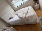 Ikea boxspring - Gebruikt maar netjes, Gebruikt, Tweepersoons, 200 cm, Grijs