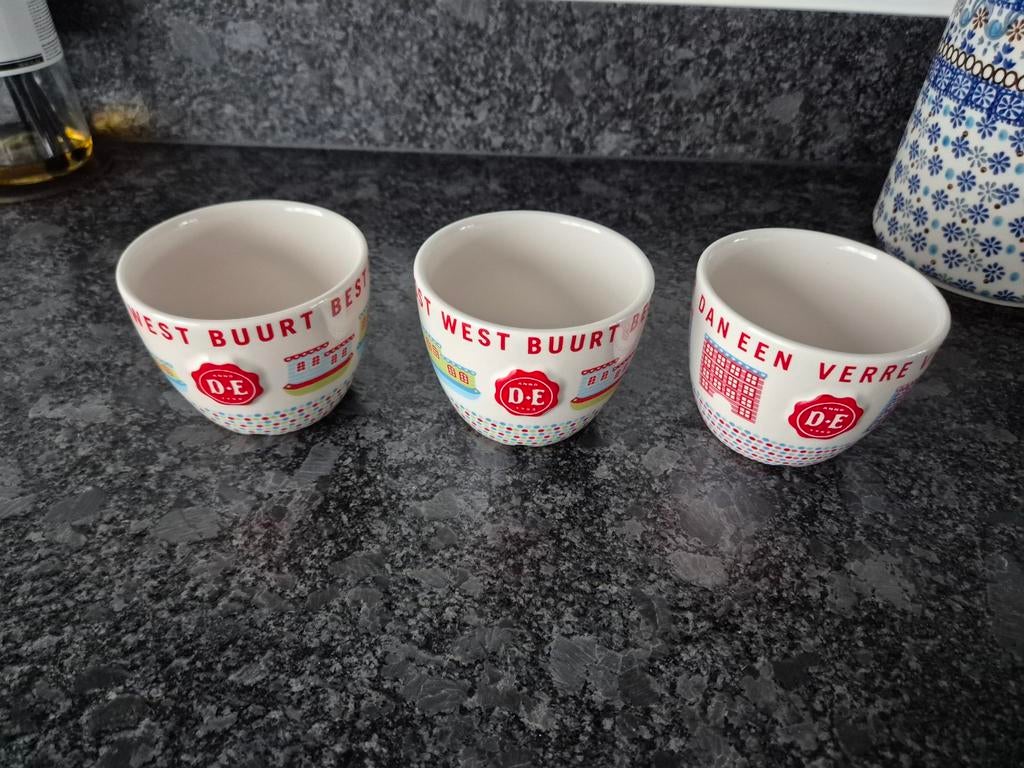 Douwe Egberts buren mokken 2 variaties 3 stuks, Ophalen of Verzenden