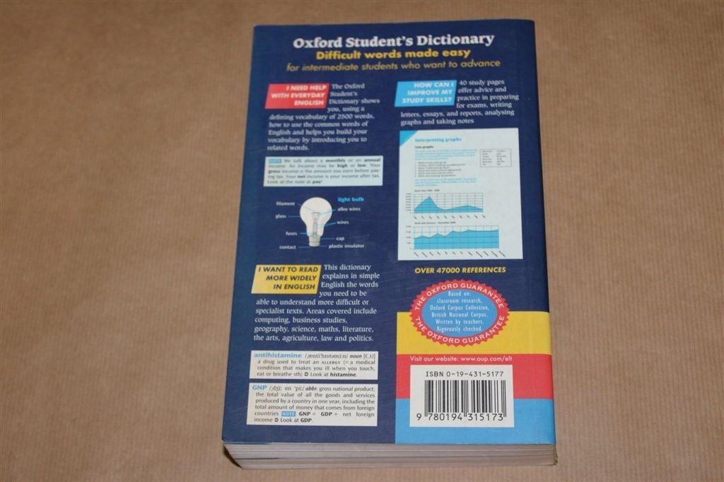 Oxford student's dictionary of English. 2003., Ophalen of Verzenden, Gelezen, Van Dale, Engels