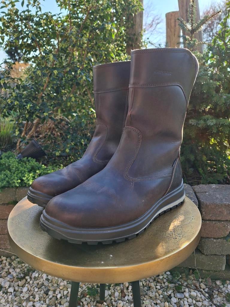 Prachtige donkerbruine leren Grisport  outdoor laarzen mt 43, Ophalen of Verzenden, Zo goed als nieuw, Bruin, Boots