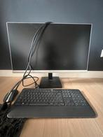 HP monitor met Logitech toetsenbord en muis, Computers en Software, Monitoren, Gebruikt, IPS, Full HD, Ophalen of Verzenden