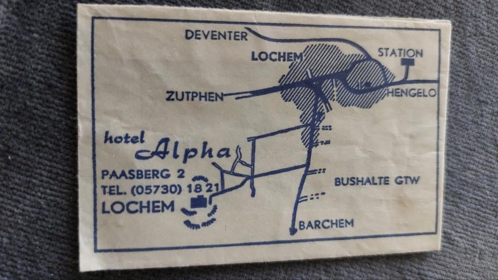 Lochem, Hotel Alpha, Verzamelen, Verzenden, Nederland
