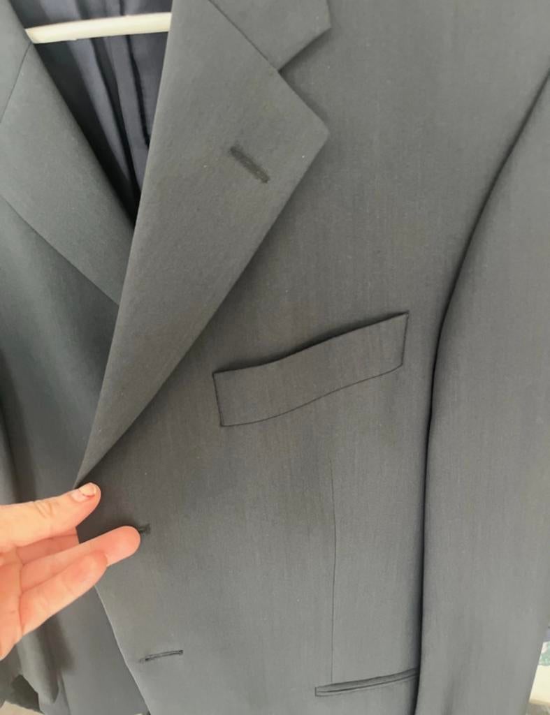 Frans Molenaar Colbert Heren - Maat 48 - Grijs/Blauw, Ophalen of Verzenden, Zo goed als nieuw, Maat 48/50 (M), Grijs