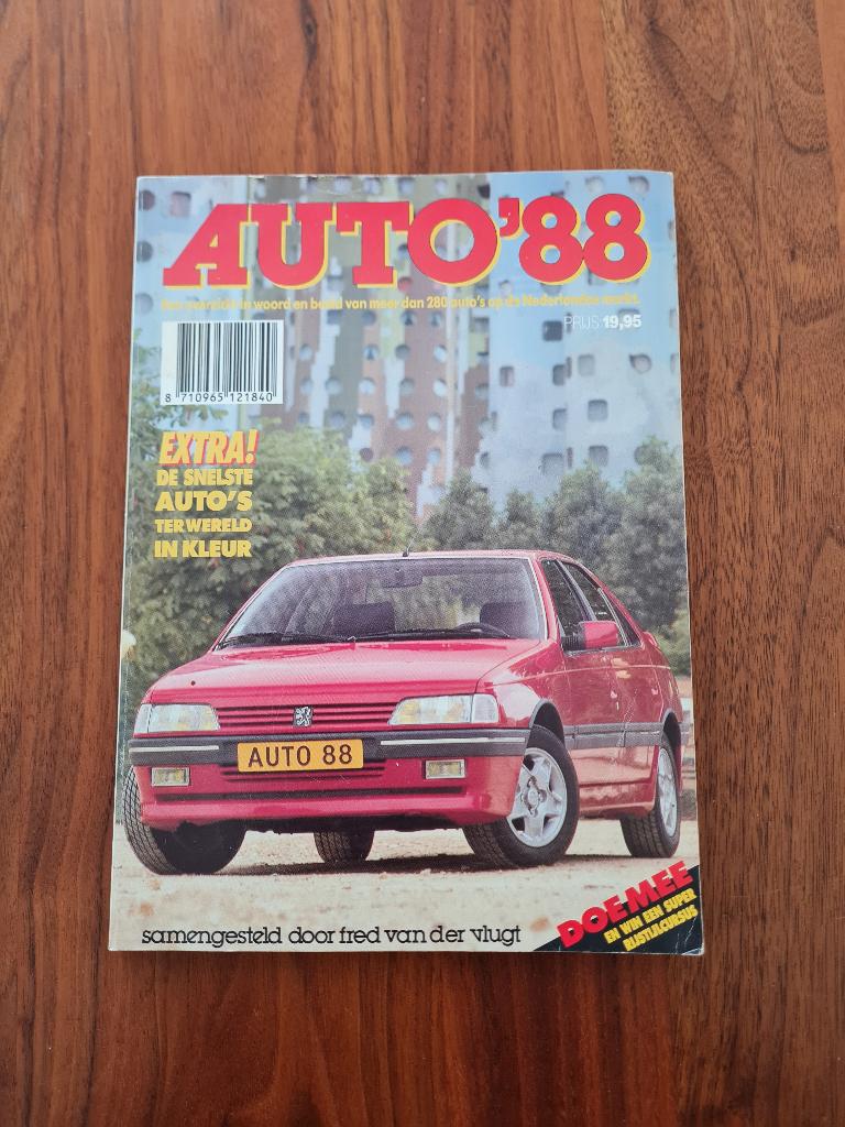 Auto’88 autojaarboek 1988, Boeken, Gelezen, Algemeen, Fred van der Vlugt, Ophalen of Verzenden