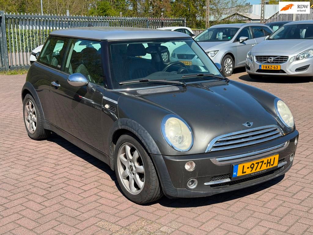 Mini One 1.6 Cooper Koppakking lek Handel/Export, Auto's, Mini, Voorwielaandrijving, Gebruikt, Zwart, 4 cilinders