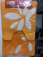 Long Yue Gele Badmatset - 2 Stuks (80x50cm & 55x50cm), Ophalen of Verzenden, Nieuw, Geel, Badmat