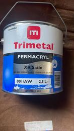 Trimetal permacryl watergedragen zijdeglans lak. Ral 9010, Doe-het-zelf en Verbouw, Verf, Beits en Lak, Ophalen of Verzenden, Nieuw