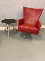 1x Montis Romeo rood leder - draaifauteuil, Niet ingevuld, Niet ingevuld, Leer, Zo goed als nieuw