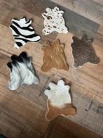 Onderzetters , dieren printjes , echt leer, Ophalen of Verzenden, Nieuw, Glas of Kopje