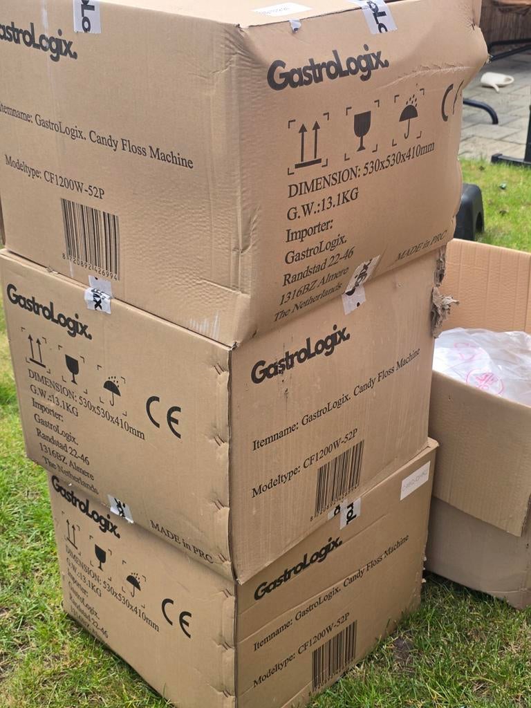 Laatste 3! Suikerspinmachine 1200w 52cm gastrologix nieuw, Ophalen, Nieuw, Overige