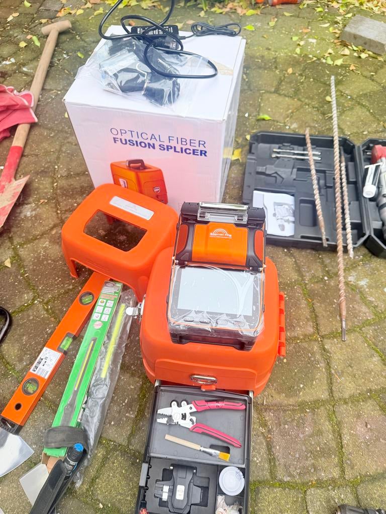 Nieuwe Optical Fiber Fusion Splicer complete set, Ophalen of Verzenden, Nieuw