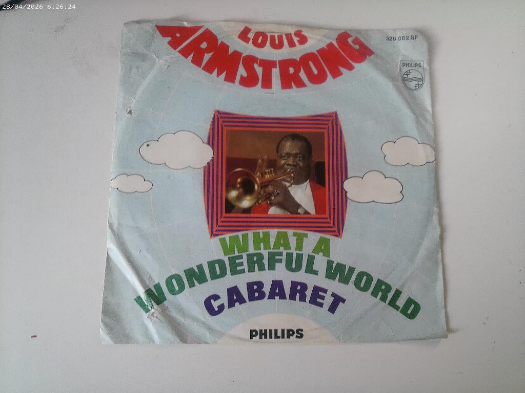 Louis Armstrong - What a Wonderful World, Cd's en Dvd's, Vinyl Singles, Gebruikt, 7 inch, Single, Pop