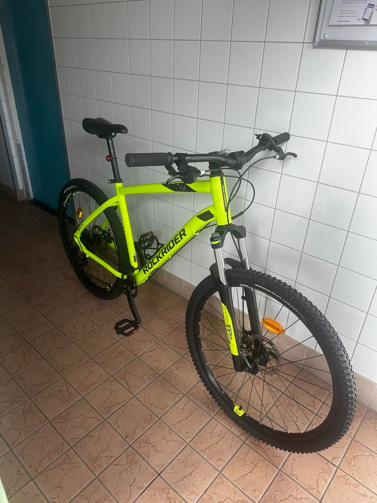 Rockrider ST 530 Mountainbike - Neon Geel, Fietsen en Brommers, Fietsen | Mountainbikes en ATB, Gebruikt, Hardtail, Heren, 53 tot 57 cm
