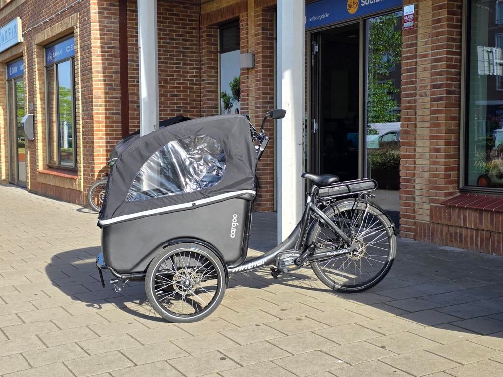 Winther Cangoo Elektrische Bakfiets met Huif, Overige merken, Info@winther-bikes.dk, Huif, Ophalen of Verzenden