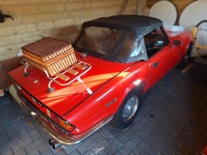 Old Timer, Auto's, Triumph, Particulier, Spitfire, Benzine, Cabriolet, Handgeschakeld, Origineel Nederlands, Rood, Bruin, Leder