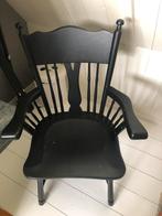 Grote zwarte anthieke stoel, Ophalen of Verzenden, Zo goed als nieuw, Zwart, Eén
