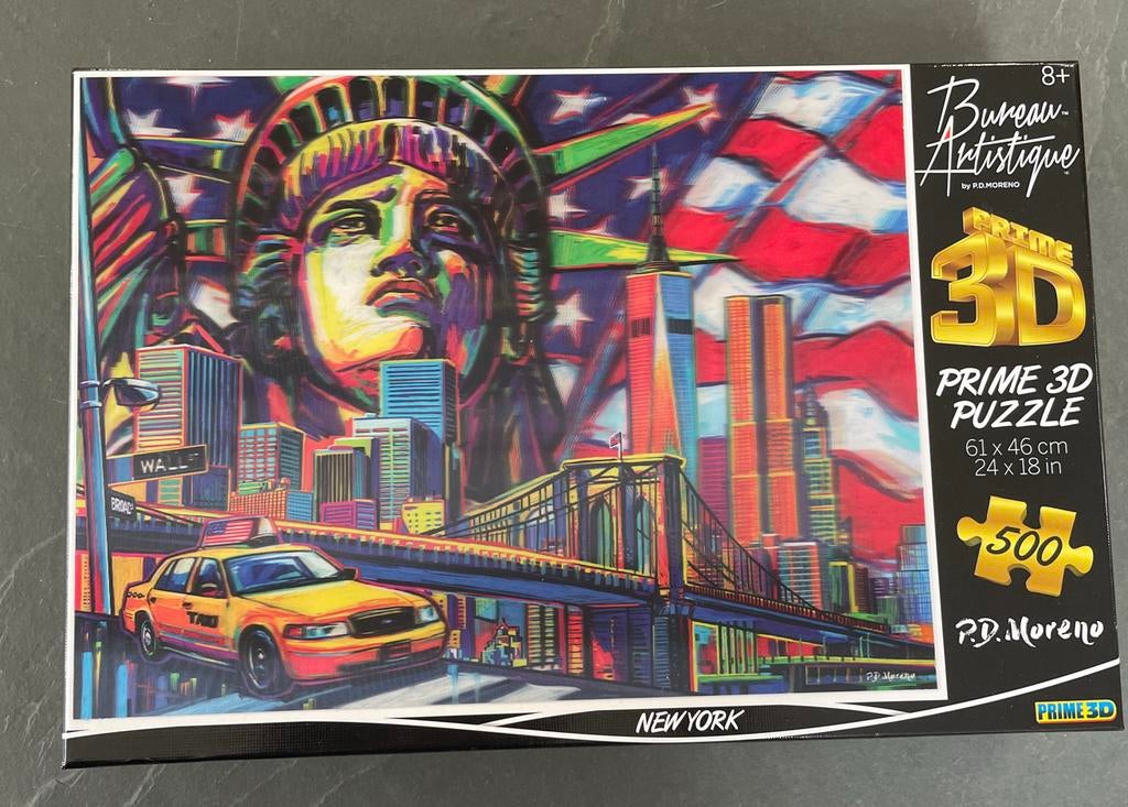 3D puzzel New York 500 stuks, Hobby en Vrije tijd, Denksport en Puzzels, Ophalen of Verzenden, 500 t/m 1500 stukjes, Zo goed als nieuw