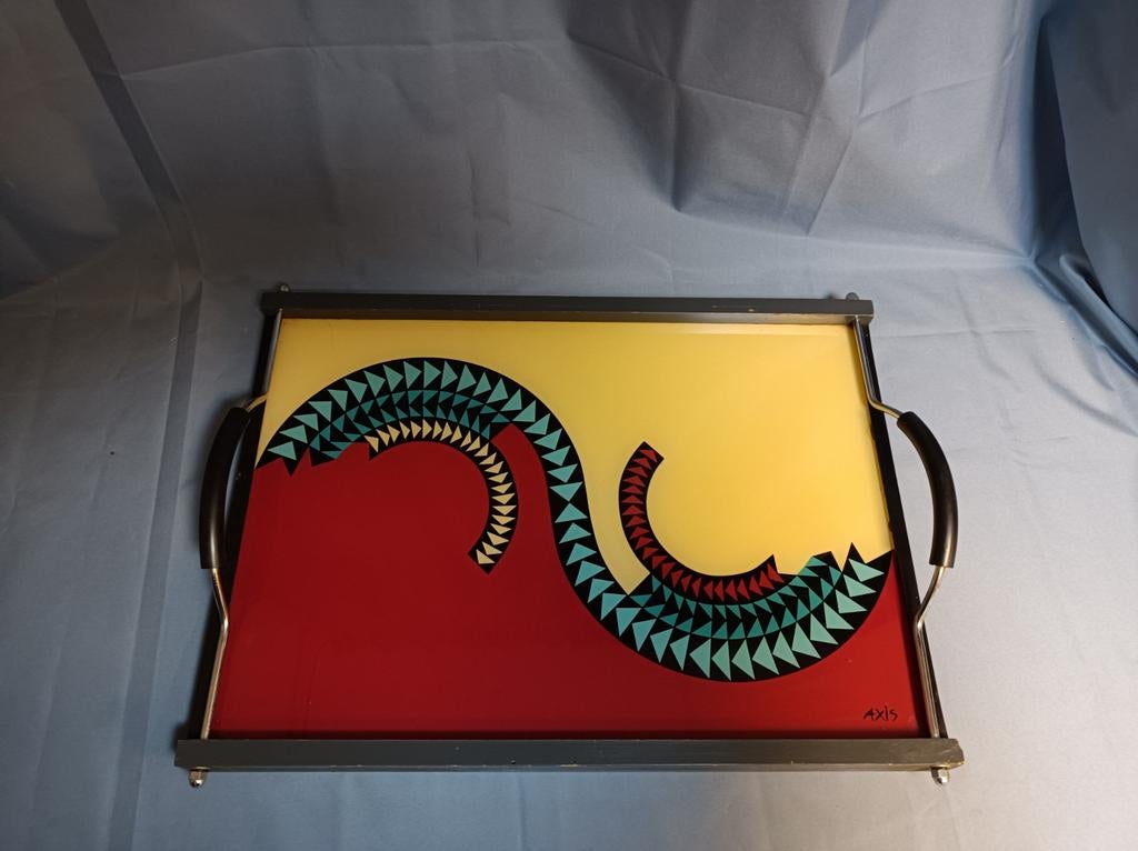 Axis Paris dienbladen 2 stuks, Huis en Inrichting, Woonaccessoires | Dienbladen, Ophalen of Verzenden, Gebruikt, Rechthoekig, Hout