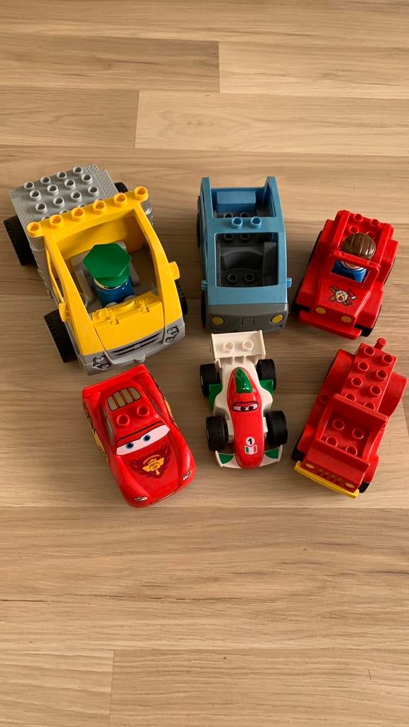 Duplo lego autootjes & poppetjes, Ophalen of Verzenden, Zo goed als nieuw, Duplo