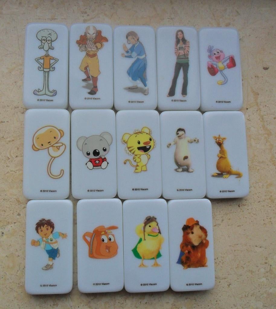 14 dominosteentjes (DOMINO MANIA) dominostenen C1000, Verzamelen, Supermarktacties, C1000, Ophalen of Verzenden