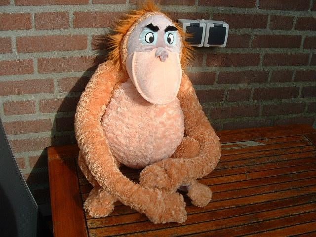 DISNEY STORE AAP ORANG OETAN KING LOUIE UIT JUNGLE BO, Ophalen of Verzenden, Nieuw, Overige typen