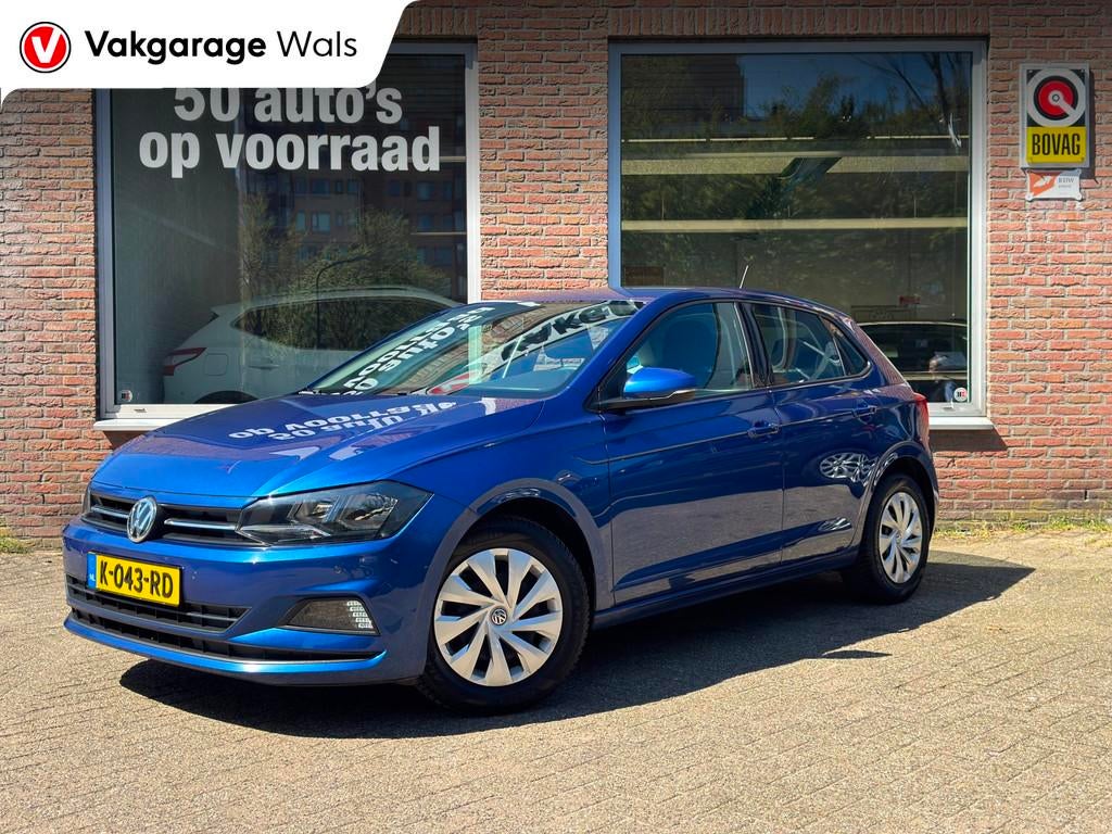 Volkswagen Polo 1.0 TSI Highline | Navi | Cruise | El Ramen, Auto's, Stof, Gebruikt, 95 pk, Blauw