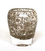 Murano vaasje met Bronzen luchtbellen( attr Alberto Dona), Ophalen of Verzenden