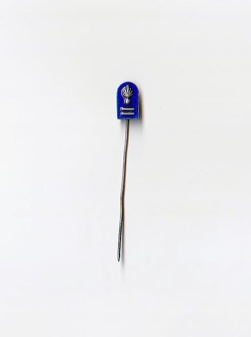 fraaie emaille speld met logo marechaussee en twee balken, Ophalen of Verzenden, Overige onderwerpen, Speldje of Pin
