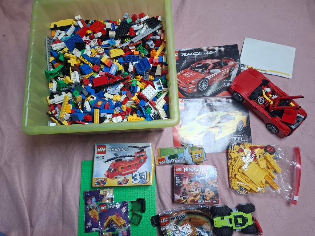 Lego  doos vol en 8143 F430, Ophalen, Gebruikt