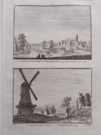 Purmerend  dubbelgravure tirion 1750, Ophalen of Verzenden