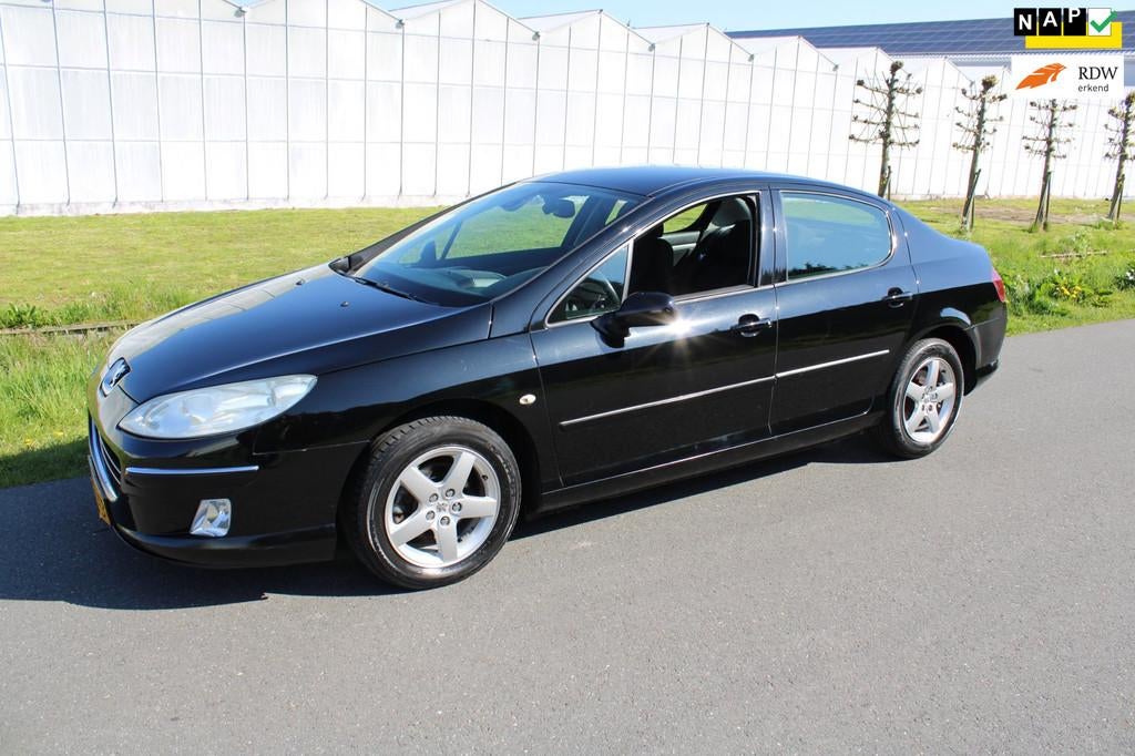 Peugeot 407 2.0-16V ST Automaat met Navigatie, 4 cilinders, Zwart, Sedan, Euro 4