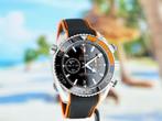 Omega Seamaster Planet Ocean Chrono ONGEDRAGEN in stickers, Staal, Polshorloge, Overige materialen, Nieuw